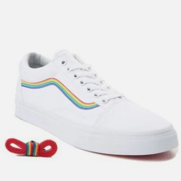 🔥🏳️‍🌈VANS OLD SKOOL RAINBOW TRUE PRIDE SHOES NWT 🔥🏳️‍🌈 - Picture 4 of 9